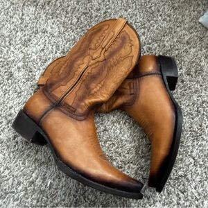 To Boot Men's Brown Leather Western Cowboy Boots SOTO WESTERN 8.5 27.5